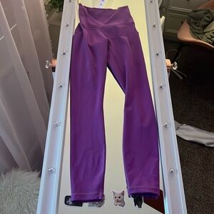 lululemon leggings purple good quality size 2 barely worn